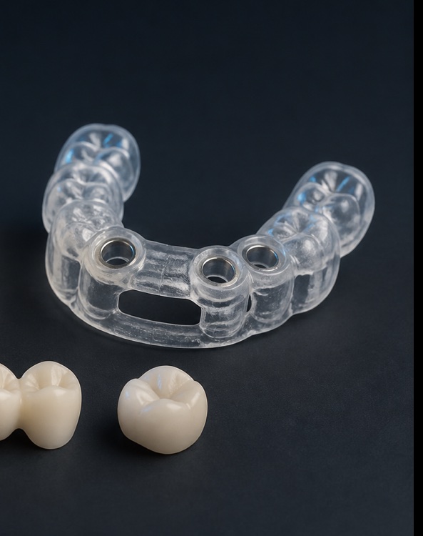 Clear 3D printed surgical guide